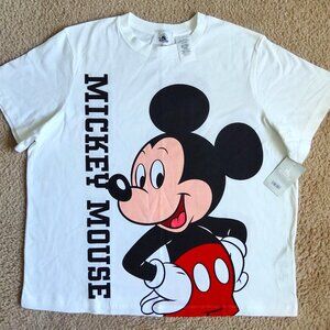 NWT Disney Parks Mickey Mouse S/S Shirt Size Large